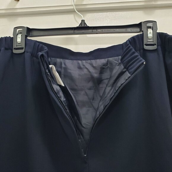 Studio One Woman's Dark Navy Blue Modest Long Career Pencil Skirt Plus Size 14W - Picture 5 of 7